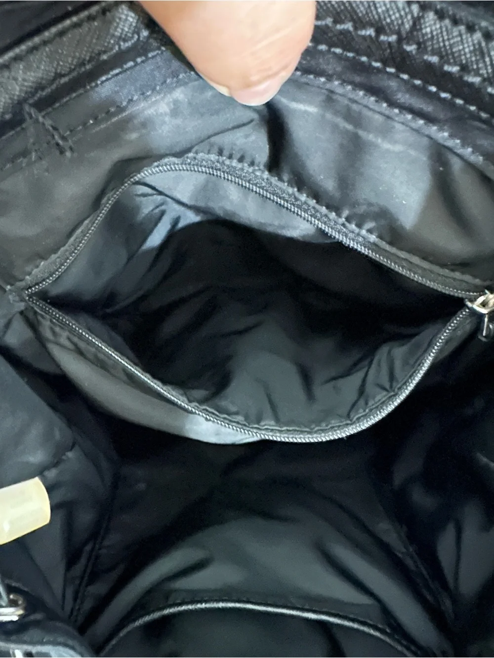 Tory Burch Virginia Flap Black Nylon Backpack